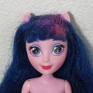 Twilight Sparkle My Little Pony Equestria Doll Ears Blue Hair Hasbro 2017